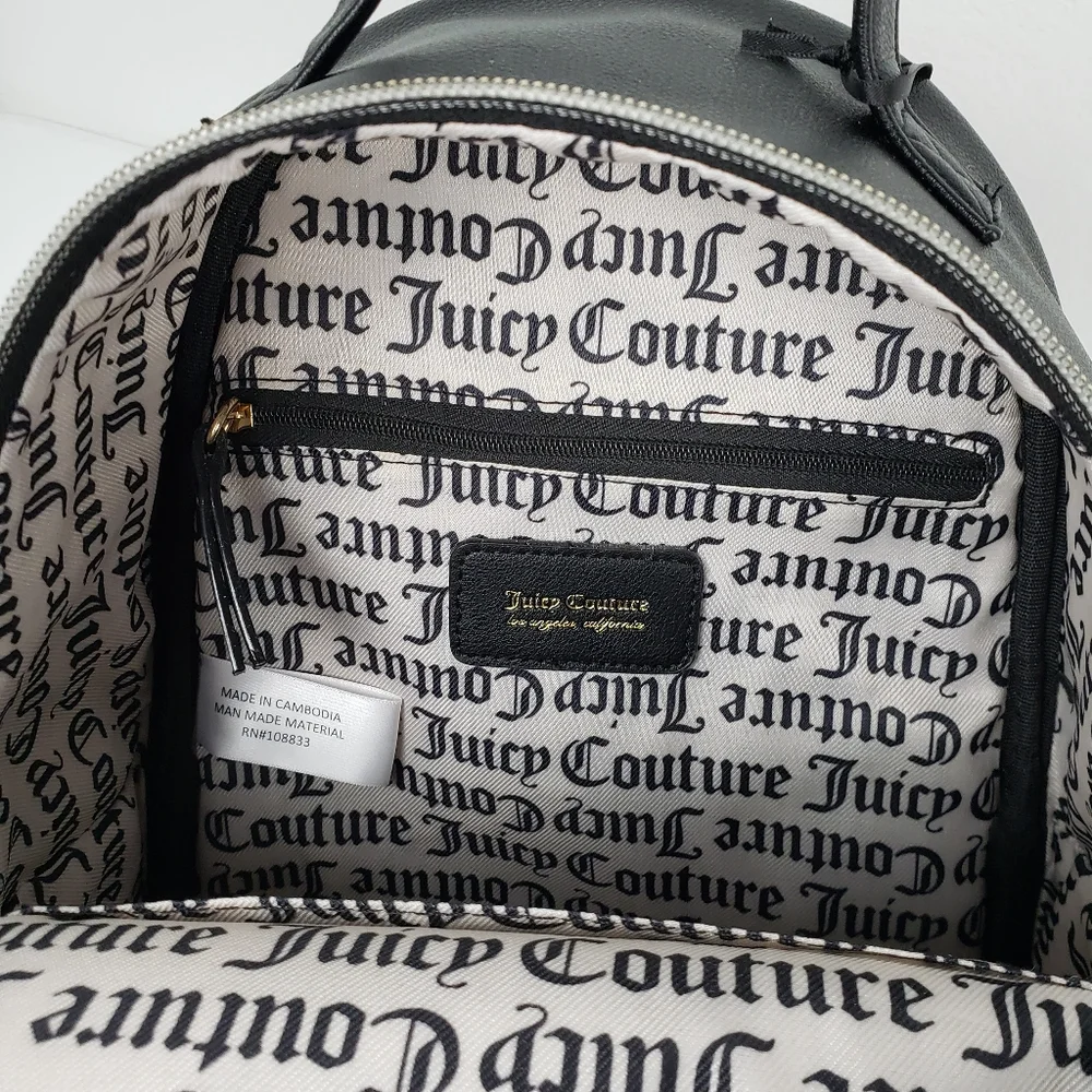 Juicy Couture Licorice Heritage Mini Backpack Crown Heart Logo